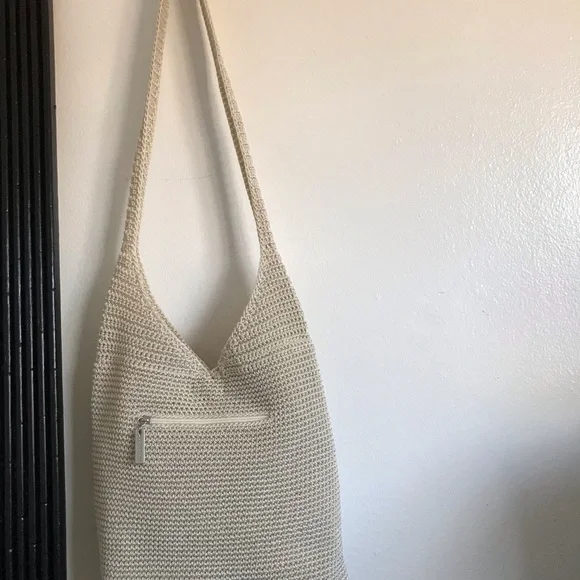 The SAK Original Crochet Hobo Bag Cream colored - Picture 2 of 14